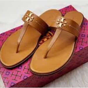 Tory Burch Brown Thong Sandals